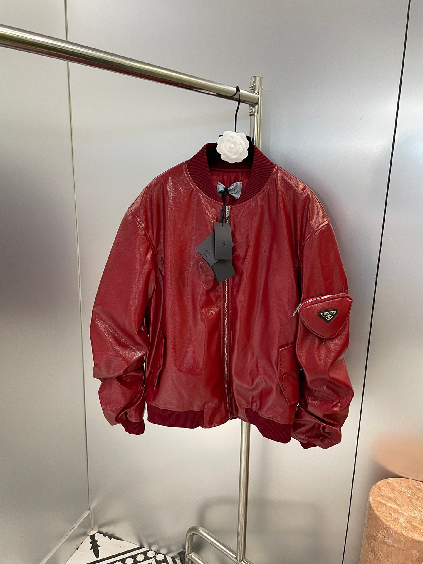 P*RAD*A Leder Jacke