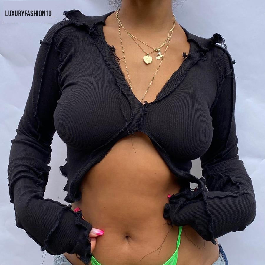 GERIPPTES LONGSLEEVE