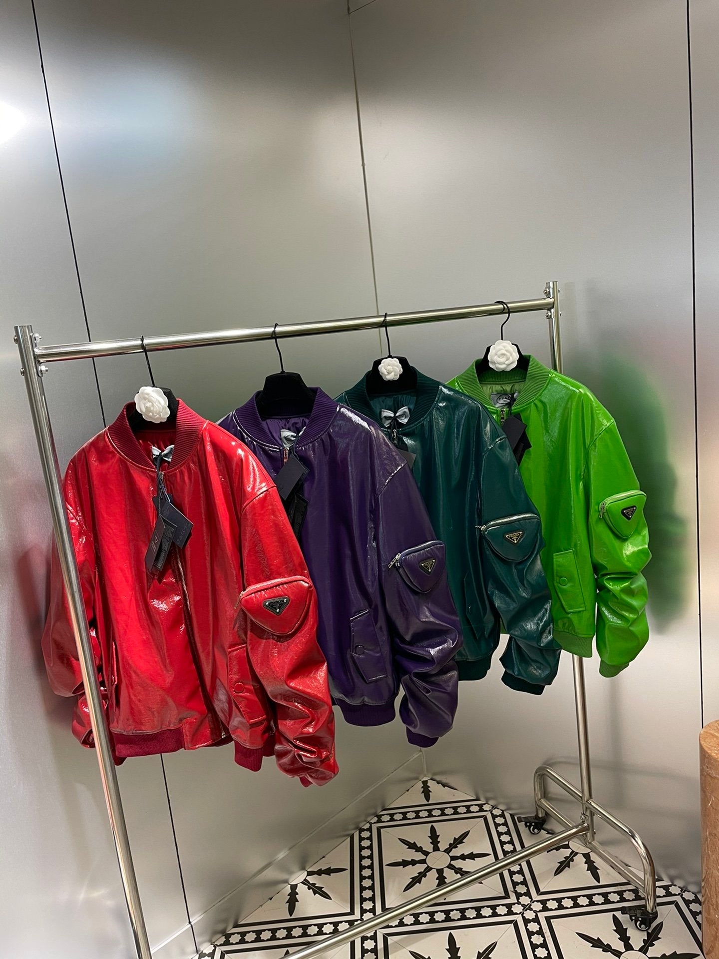 P*RAD*A Leder Jacke